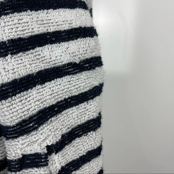 NEW BB Dakota Just Your Stripe French Terry Knit Open Front Cardigan Size Small - Picture 11 of 11